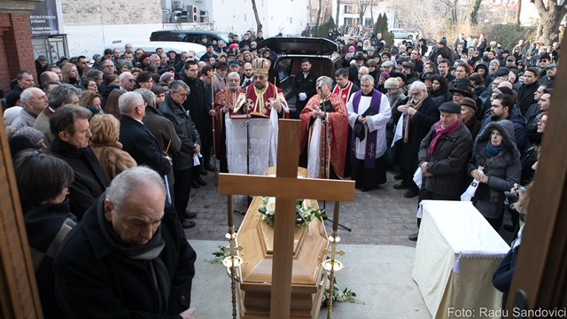 FOTO: Momente de la înmormântarea istoricului Neagu Djuvara