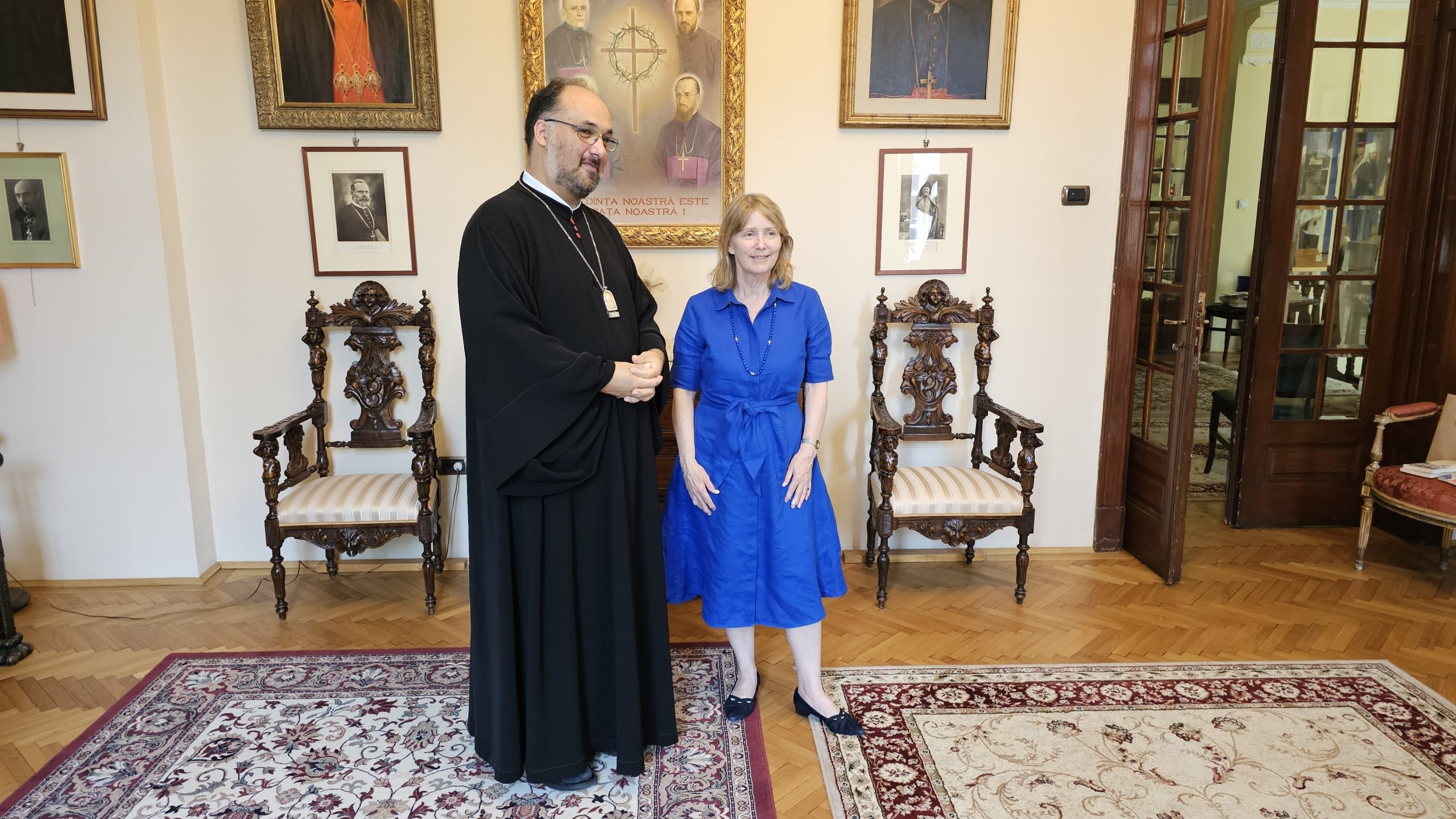 Vizita ambasadorului American la Episcopia greco-catolica de București